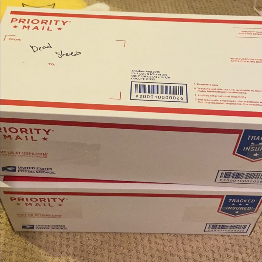 two boxes of used pointe shoes ballet